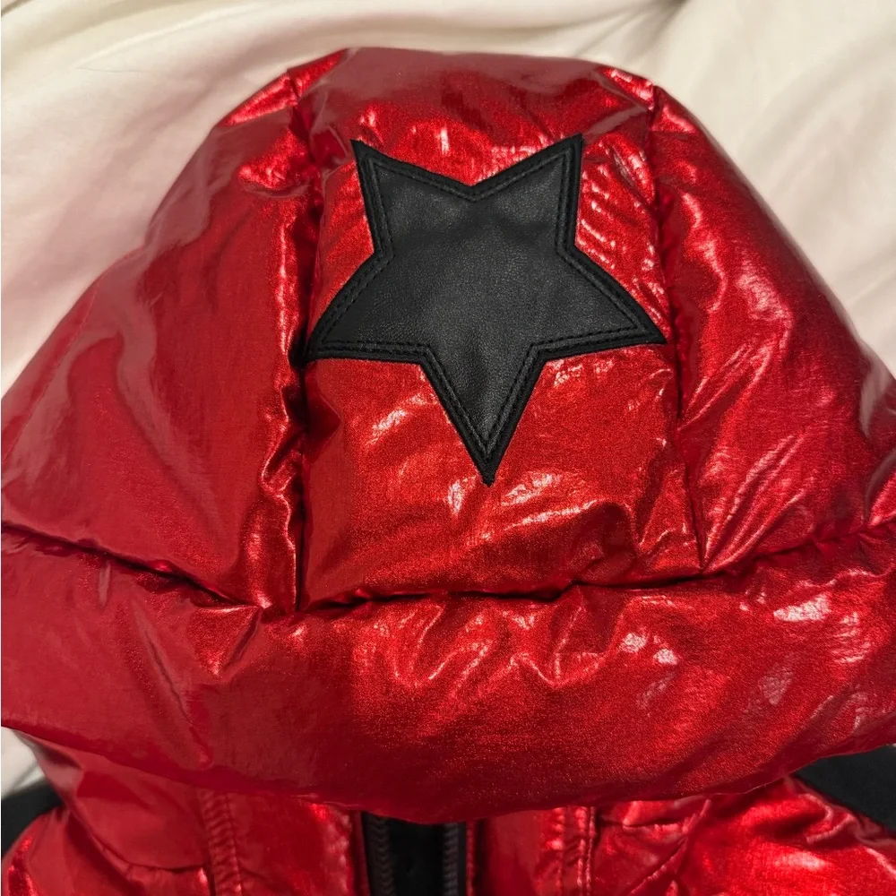 Goldbergh Red Metallic Waterproof Down Winter Ski Jacket 6 - Picture 10 of 11